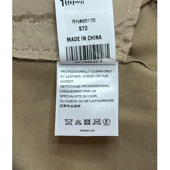 LAFAYETTE 148 100%Lamb Leather Wide Leg High Rise Leather Pants Trouser Brown 4 - Picture 10 of 11